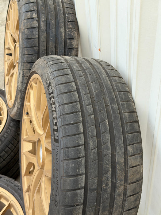 2014 PORSCHE 911 991.1 TURBO S OEM WHEELS FRONT REAR 11.5X20 9X20 99136216234