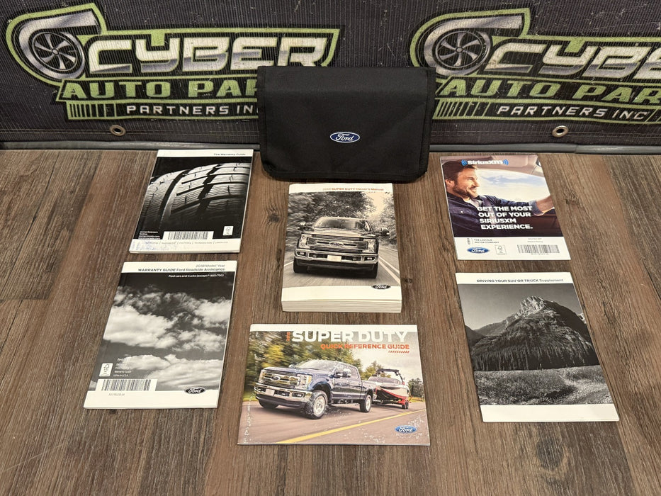 2018 FORD F250 SUPERDUTY OWNER MANUAL OEM
