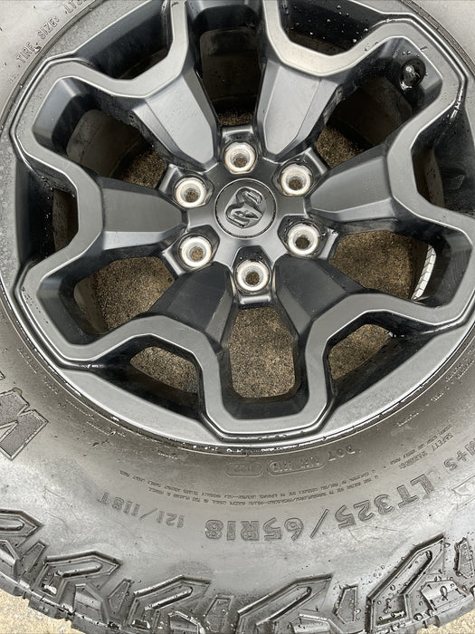 2022 RAM 1500 SET (4) WHEEL TIRE RIM GOOD YEAR WRANGLER LT325/65R18 OEM