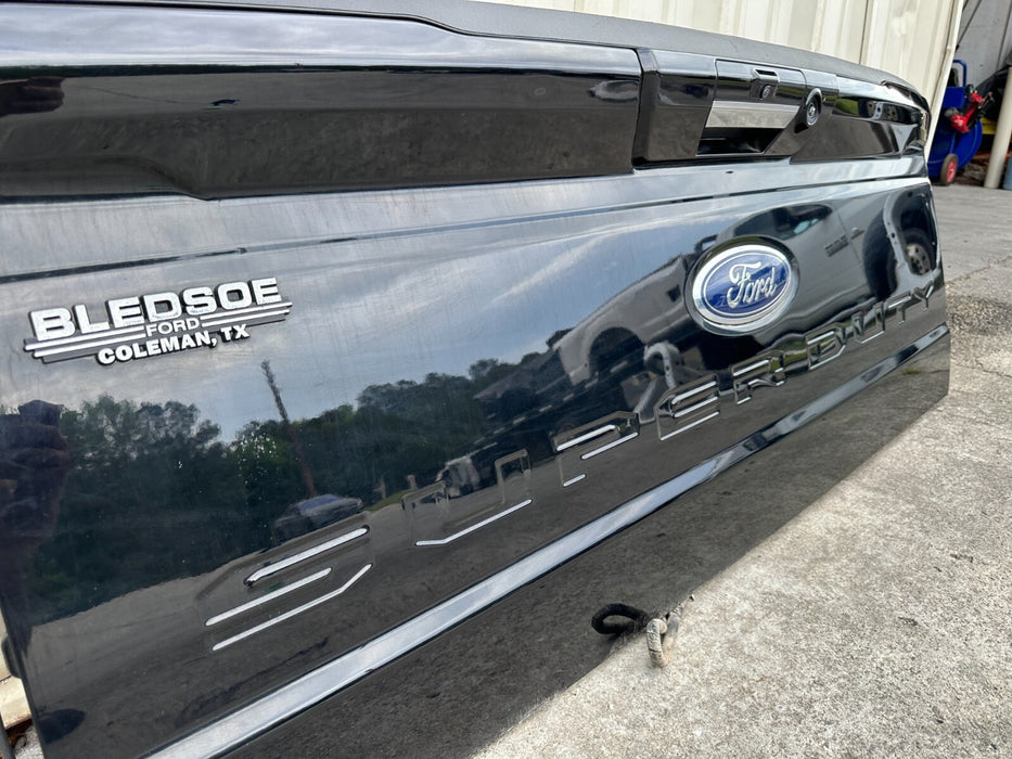 2023 2024 FORD F250 F350 F450 LARIAT POWER TAILGATE W/ STEP OEM GENUINE BLACK