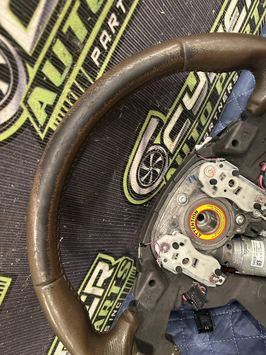 2018 FORD F250 KING RANCH STEERING WHEEL ASSEMBLY OEM ~ADAPTIVE FAULT~ 2017 2018