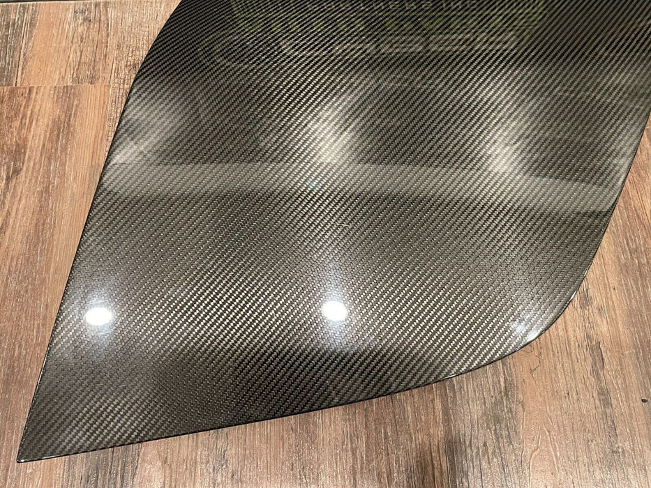 2017 2018 AUDI R8 PLUS LOWER LEFT SIDE CARBON FIBER BLADE PANEL PLATE OEM *READ*