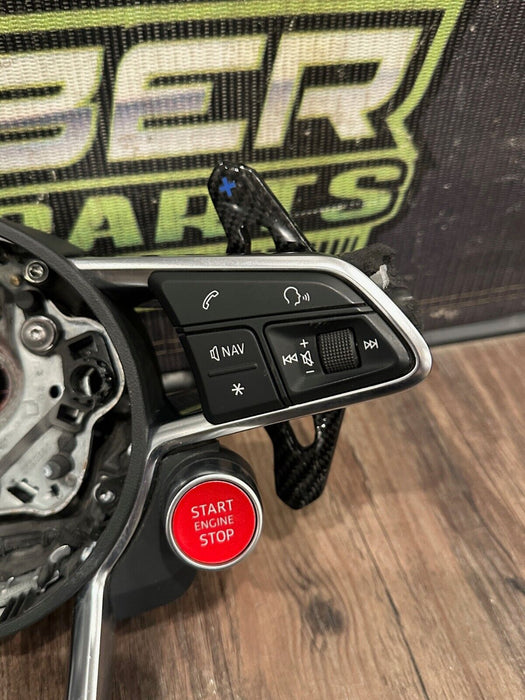 2021 AUDI R8 STEERING WHEEL CONTROL BUTTON BEZEL W PADDLE SHIFTERS OEM *READ*