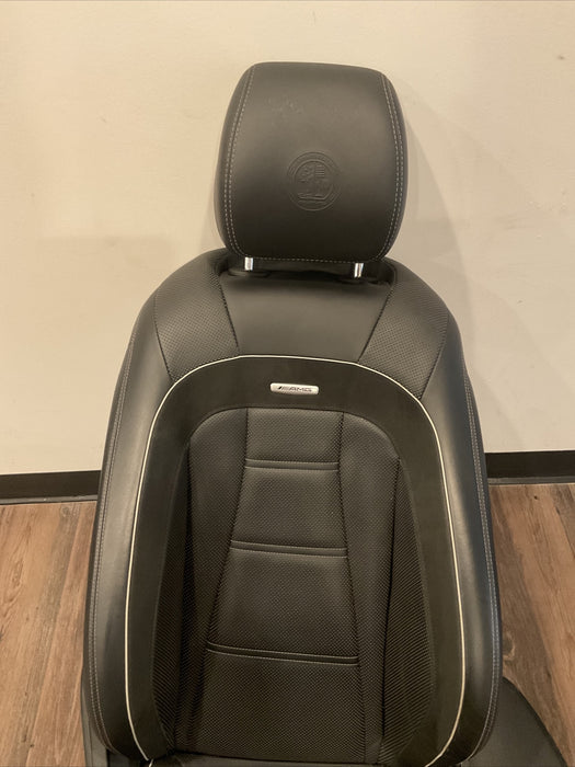 2017-2022 MERCEDES-BENZ E63S AMG W213 FRONT DRIVER SEAT HEATED BLACK OEM~DAMAGE~