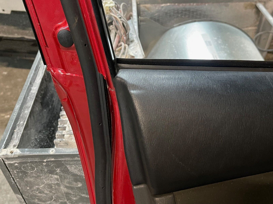 2014 TOYOTA PRIUS V FRONT LEFT LH RED DOOR W PANEL OEM *SUN DAMAGE* (READ!)