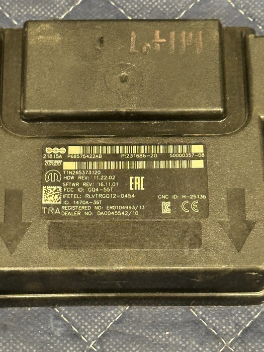 2024 DODGE RAM 3500 LARAMIE HUB RECIEVER MODULE OEM P68575422AB