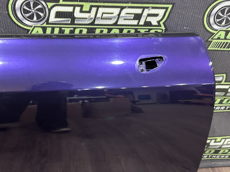 2014 AUDI R8 SPYDER RIGHT PURPLE DOOR SHELL W WINDOW OEM *FLAWS/READ*