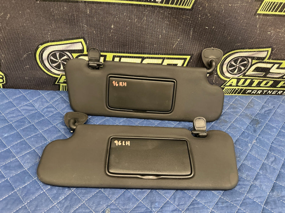 2010 NISSAN 370Z CONVERTIBLE FRONT LEFT & RIGHT SUN VISORS SUNVISOR OEM