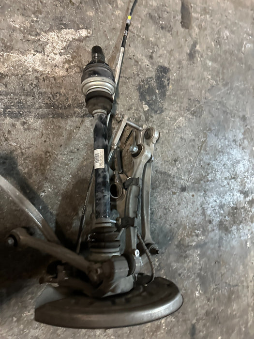 2020 BMW M4 F82 REAR LEFT SPINDLE KNUCKLE CONTROL ARM SUSPENSION W/ AXLE OEM