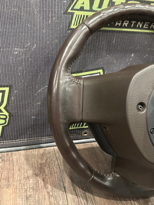 2017-19 FORD F250 F350 F450 LIMITED BROWN STEERING WHEEL ADATIVE & STEERING OEM