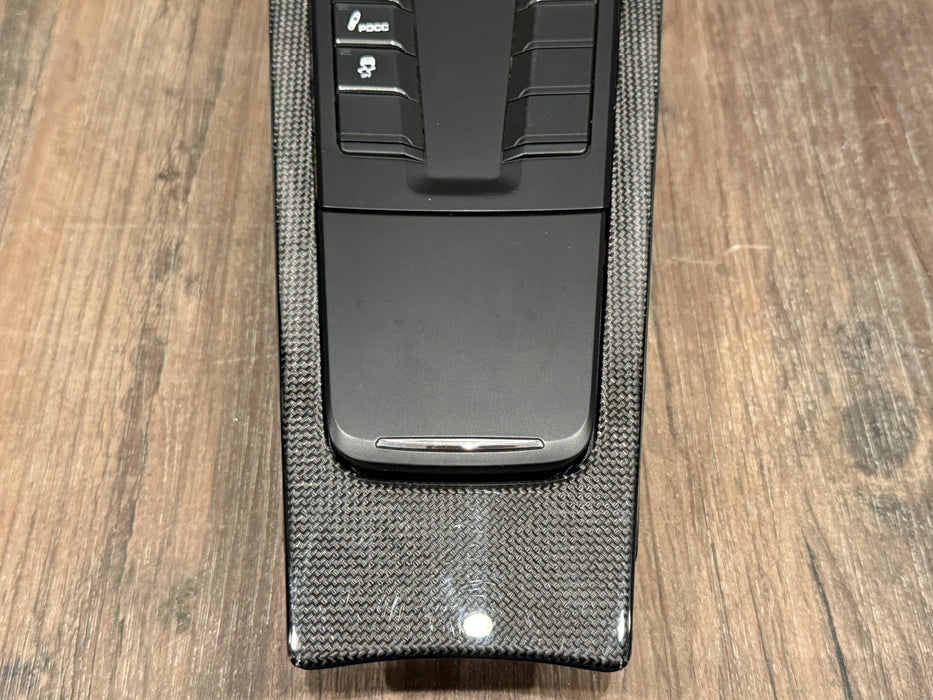 2014 PORSCHE 911 TURBO S 991 CARBON FIBER CENTER CONSOLE BUTTON CONTROLS OEM