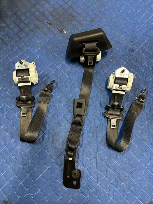 2019 FORD F250 PLATINUM REAR LEFT RIGHT MIDDLE SEATBELTS SEATBELT BLACK OEM (3)