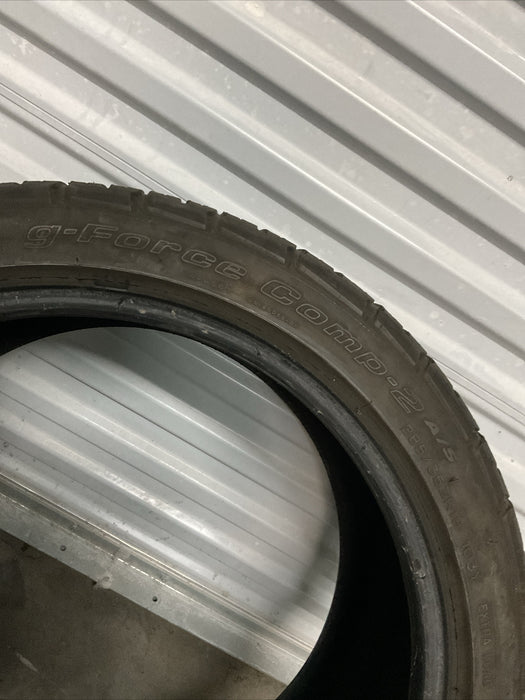 2018 NISSAN 370 NISMO REAR TIRE BFGOODRICH G-FORCE COMP-2 A/2~COSMETIC WEAR~