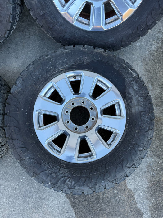2022 FORD F250 F350 PLATINUM WHEELS 8X170 W/ 35" TOYO 35X12.50 TIRES