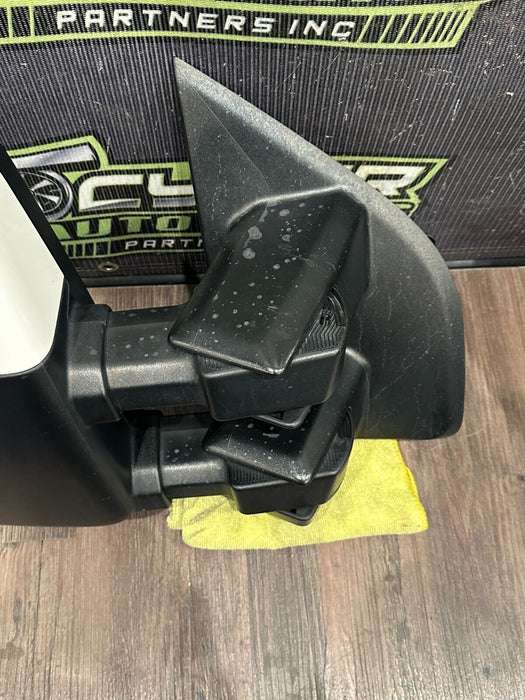 2017-19 FORD F250 F350 F450 RIGHT TOW MIRROR MET WHITE CAP W CAMERA OEM *STREAKS