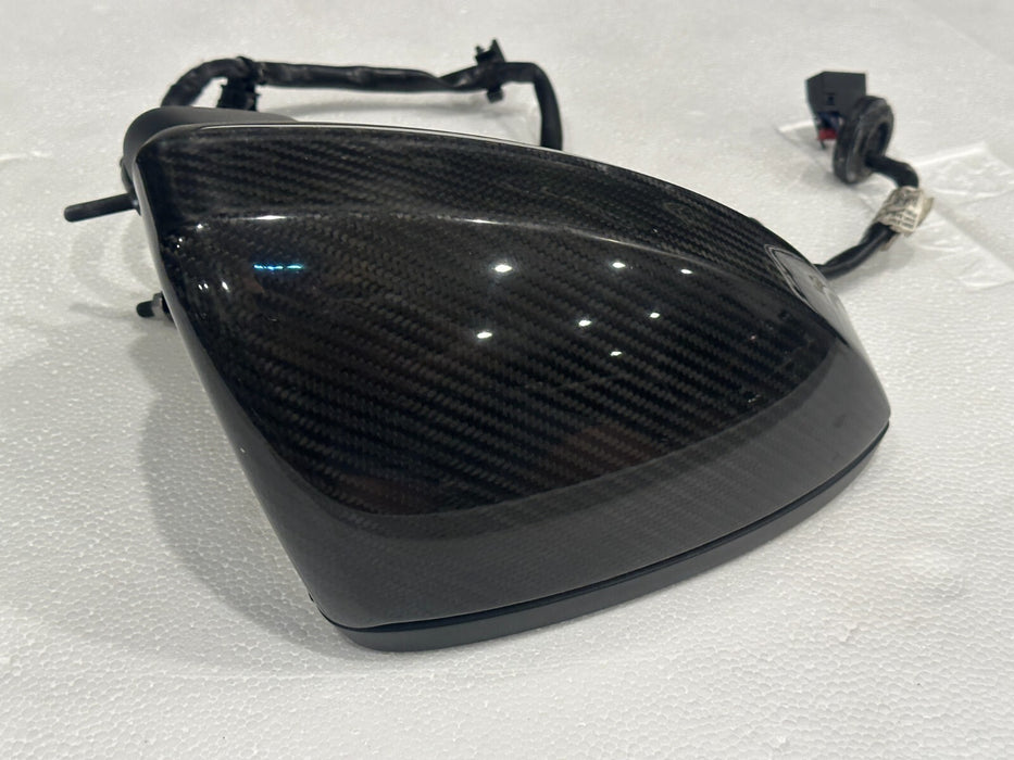 2017-2023 AUDI R8 CARBON FIBER DOOR MIRROR LEFT RIGHT PAIR OEM GENUINE
