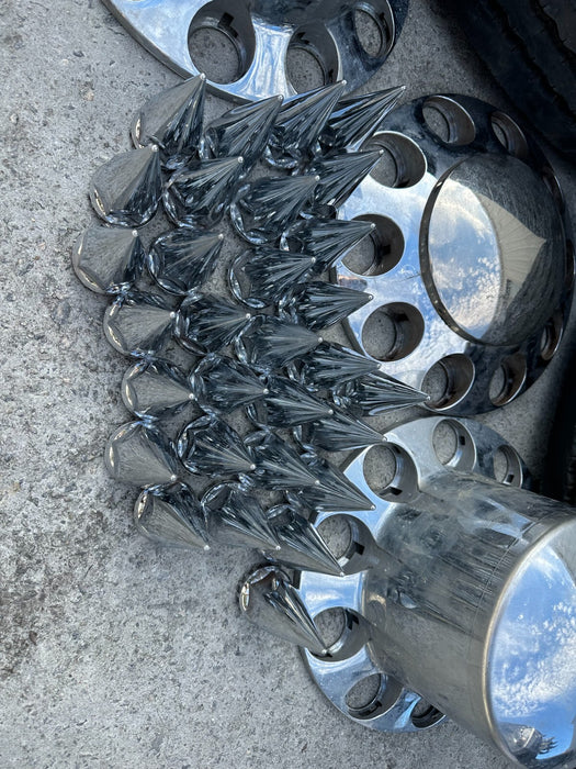 (2) FORD F450 F550 RAM 4500 5500 10 LUG 22.5" ALCOA SEMI WHEELS RIMS 255/70R22.5