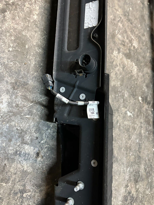 2017 FORD F250 AGATE BLACK REAR BUMPER W/ SENSOR HARNESS OEM ~COSMETIC FLAW~