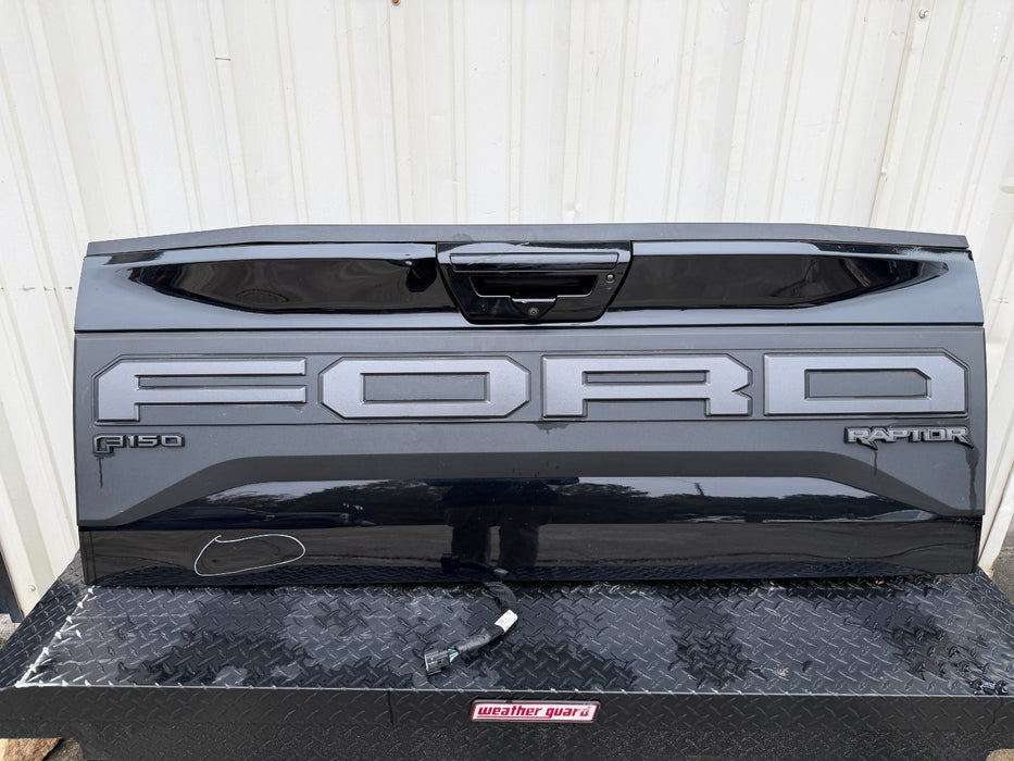 2019 FORD F150 RAPTOR REAR TAILGATE W STEP (G1) SHADOW BLACK OEM *FLAWS 8-11*
