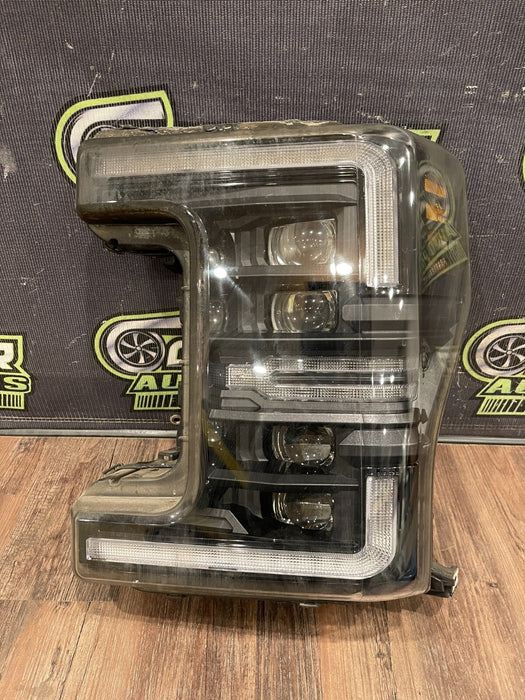 2017-2019 FORD F250 F350 F450 DRIVER LEFT LED HEADLIGHT OEM *BURNT/PARTS ONLY*