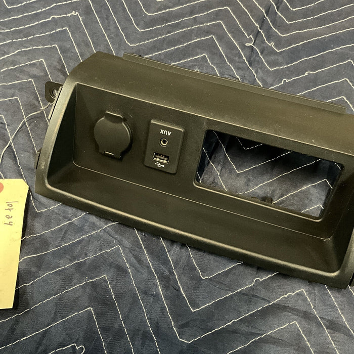 2018 Nissan Titan XD Center Dash Lower Lid Cover Trim W/ AUX Port & Outlet