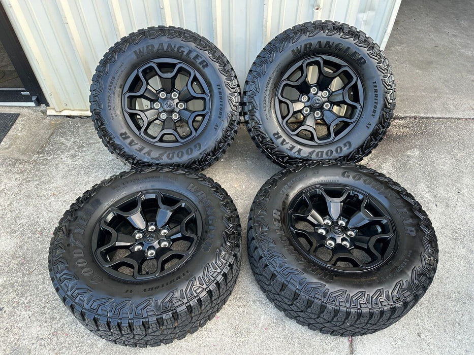 2022 Ram 1500 TRX Factory Black Wheels Rims Tires 18x9 6x139.7 6x5.5 OEM 11K