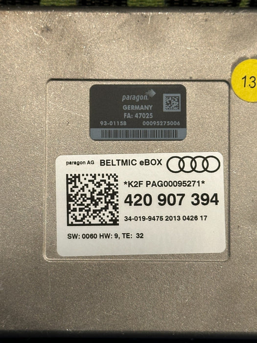 2014 AUDI R8 COMMUNICATION CONTROL MODULE OEM 420 907 394
