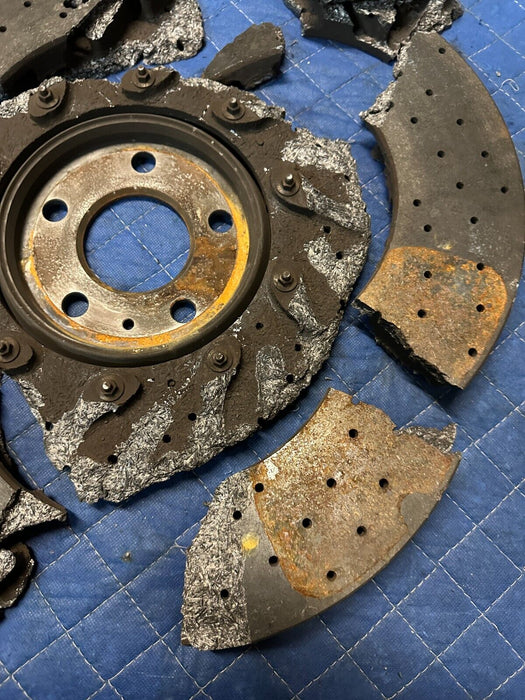 2017 2018 AUDI R8 CARBON CERAMIC ROTOR OEM GENUINE *DAMAGED*