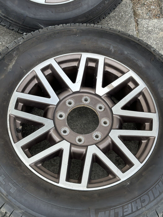 2019 FORD F250 F350 LARIAT WHEELS TIRES 20" 8X170 MICHELIN TIRES ~CURBRASH~