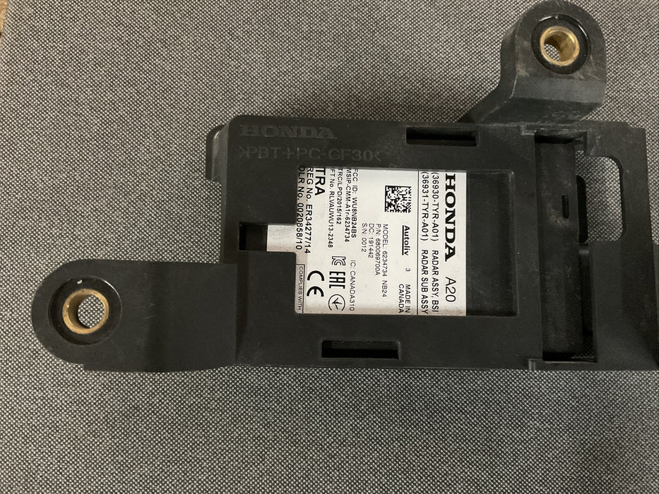 2019 Acura MDX Blind Spot Radar Sensor Unit Module OEM 36930-TYR-A01 RH