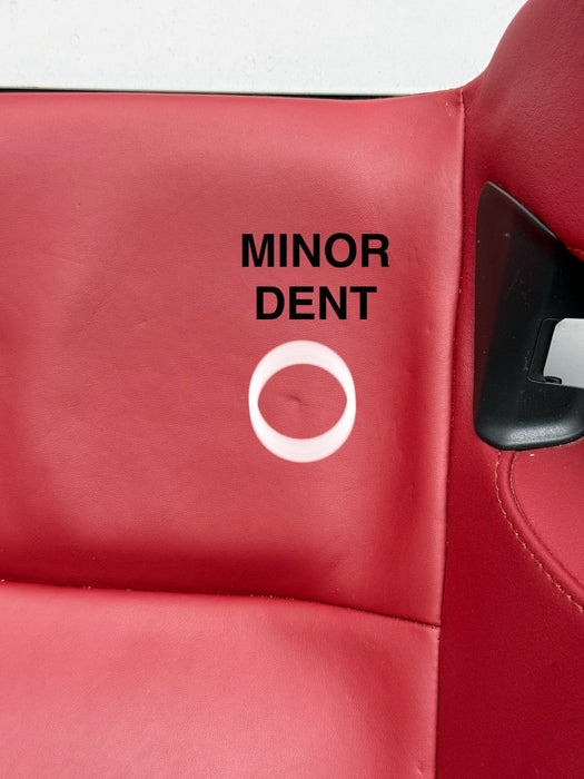 2014 PORSCHE 911 TURBO S 991 FRONT REAR SEATS RED OEM GENUINE