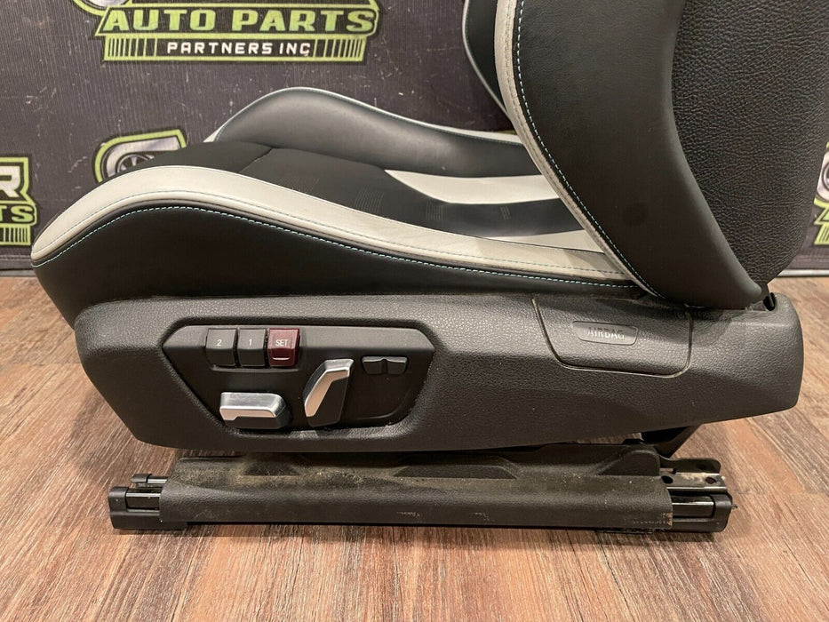 2020 BMW M4 F82 FRONT LEFT BLACK & WHITE LEATHER SEAT HERITAGE EDITION OEM (READ