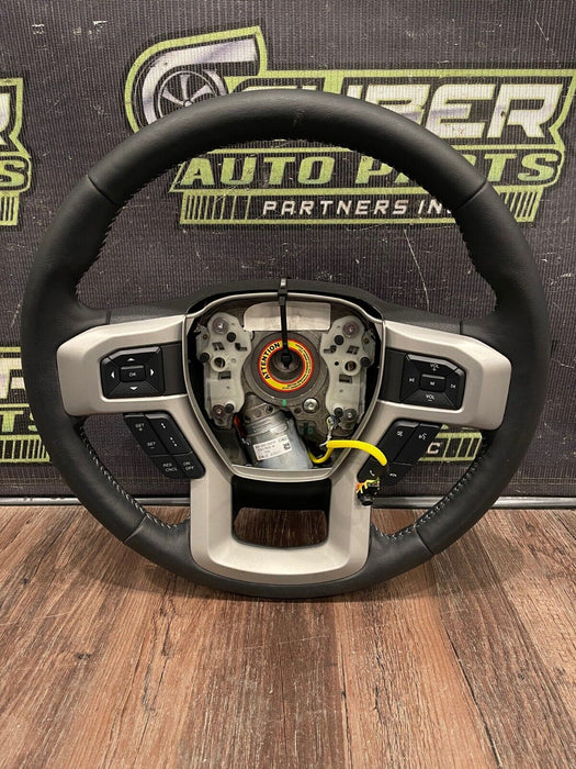 2020-2022 FORD F250 F350 F450 LARIAT STEERING WHEEL W AD CRUISE CONTROL OEM TEAR