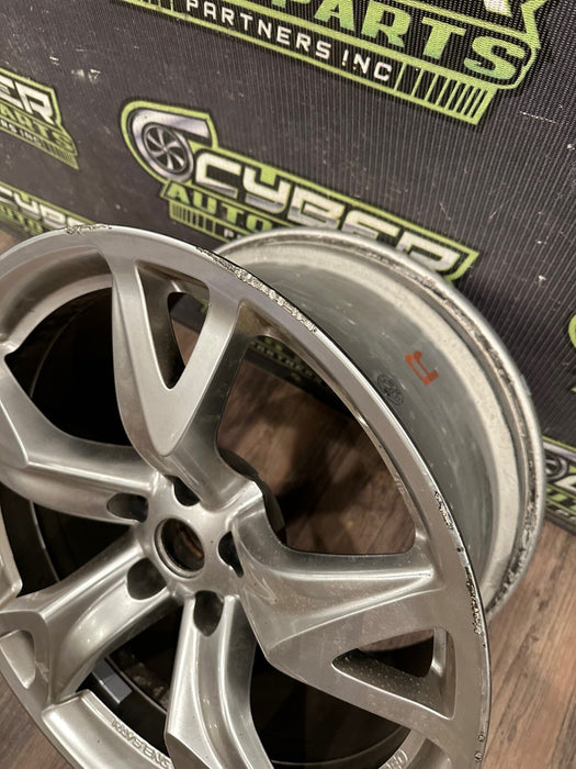 2011 NISSAN 370Z SPORT RAYS REAR WHEEL RIM 19X10 +30 2009-2020 OEM GENUINE