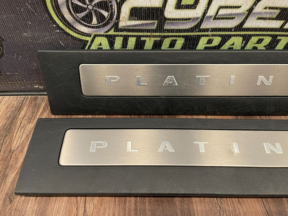 2017-2022 FORD F350 F450 PLATINUM KICK PLATE PANEL SET (4) OEM *MINOR SCUFFS*