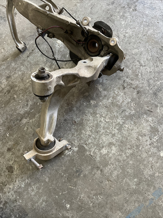 2010 NISSAN 370Z FRONT LEFT SUSPENSION KNUCKLE HUB CONTROL ARM OEM 2009-2020