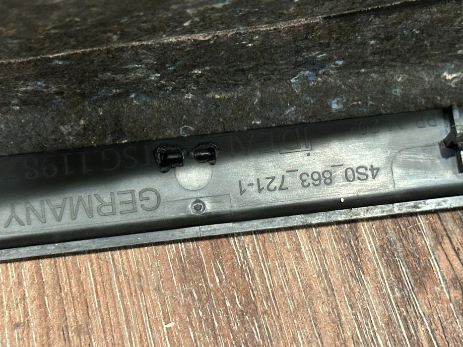 2021 AUDI R8 FRONT FRUNK STORAGE COMPARTMENT ASSEMBLY OEM 4S0 863 721