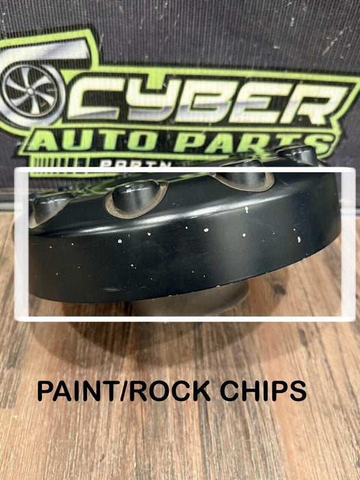 2017-2019 FORD F250 F350 F450 BLACK WHEEL HUB CAPS OEM *READ/CHIPS*