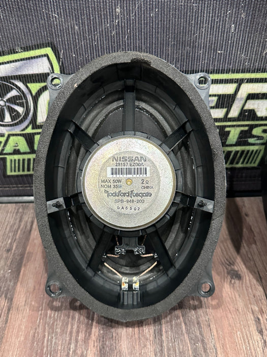 2017 NISSAN TITAN XD RESERVE ROCKFORD FRONT REAR DOOR SPEAKER SET OEM