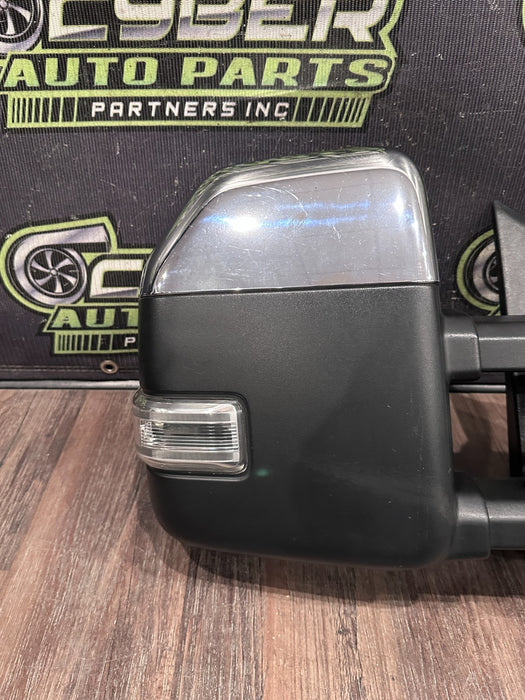 2017-2019 FORD F250 F350 F450 RIGHT CHROME CAP TOW MIRROR OEM *WEAR 13-15*