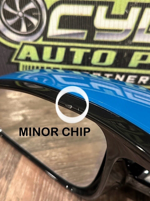 2020 BMW M4 F82 DRIVER LEFT SIDE MIRROR LAGUNA SECA BLUE *448* OEM