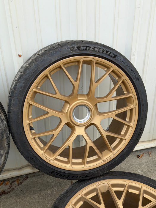 2014 PORSCHE 911 991.1 TURBO S OEM WHEELS FRONT REAR 11.5X20 9X20 99136216234