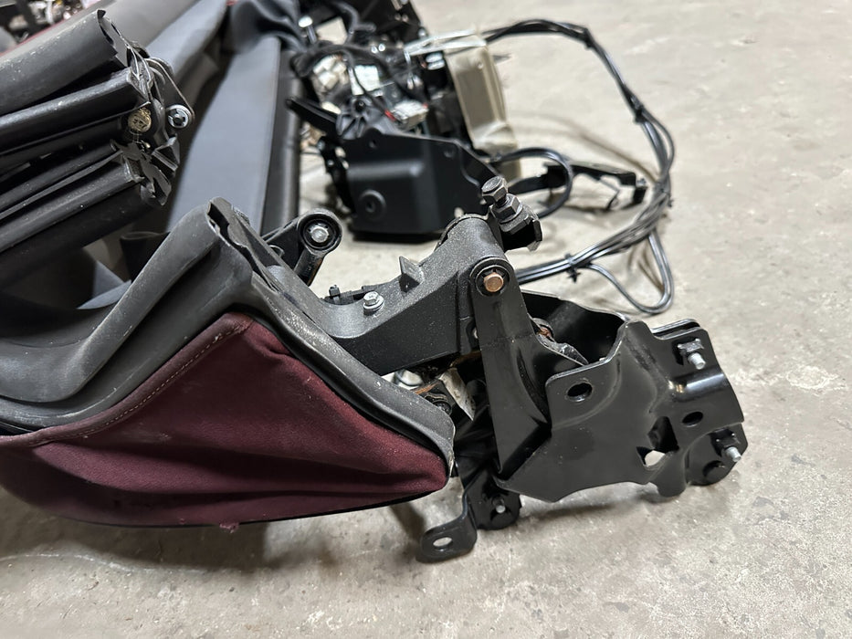 2009-2020 NISSAN 370Z CONVERTIBLE ROADSTER RED SOFT TOP ASSEMBLY OEM 47K MILES