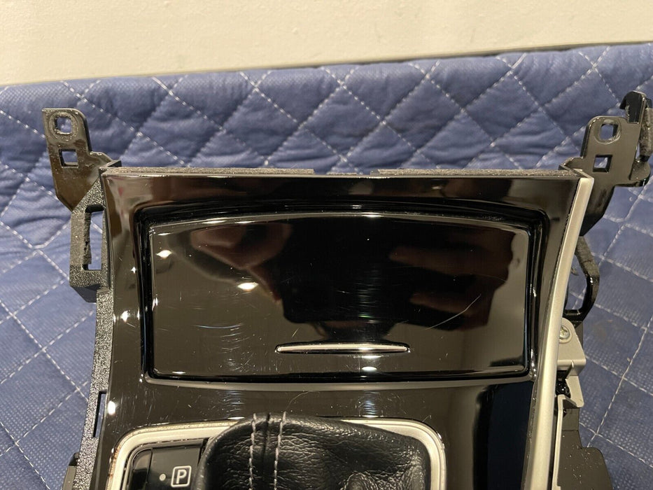 2017 INFINITI Q50 RED SPORT CENTER CONSOLE SHIFTER BEZEL TRIM OEM