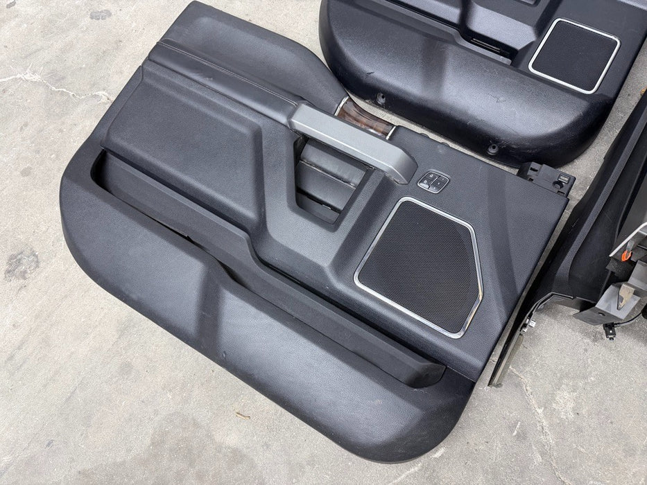 2017 2018 2019 FORD F250 F350 F450 PLATINUM INTERIOR SEATS CENTER CONSOLE PANELS