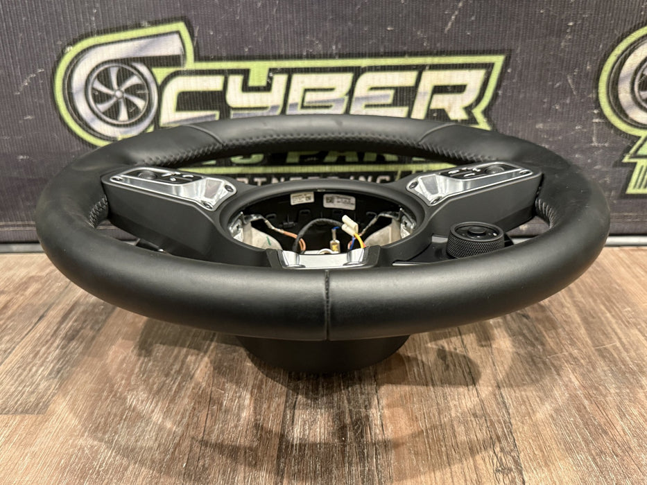 2014 PORSCHE 911 TURBO S 991.1 TO 991.2 CONVERSION BLACK STEERING WHEEL OEM