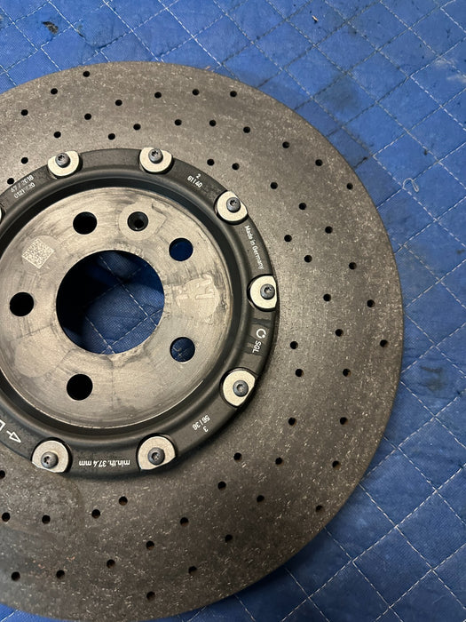 2017 2018 2020 2021 2022 2023 AUDI R8 PLUS FRONT LEFT CARBON CERAMIC ROTOR OEM