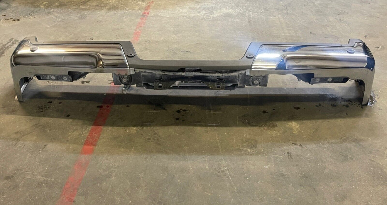 2017-2019 FORD F250 F350 COMPLETE CHROME REAR BUMPER W SENSOR HARNESS OEM