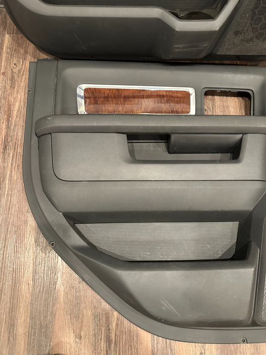 2012 DODGE RAM 3500 MEGA CAB FRONT REAR LEFT RIGHT DOOR PANEL SET OF 4 ~READ~