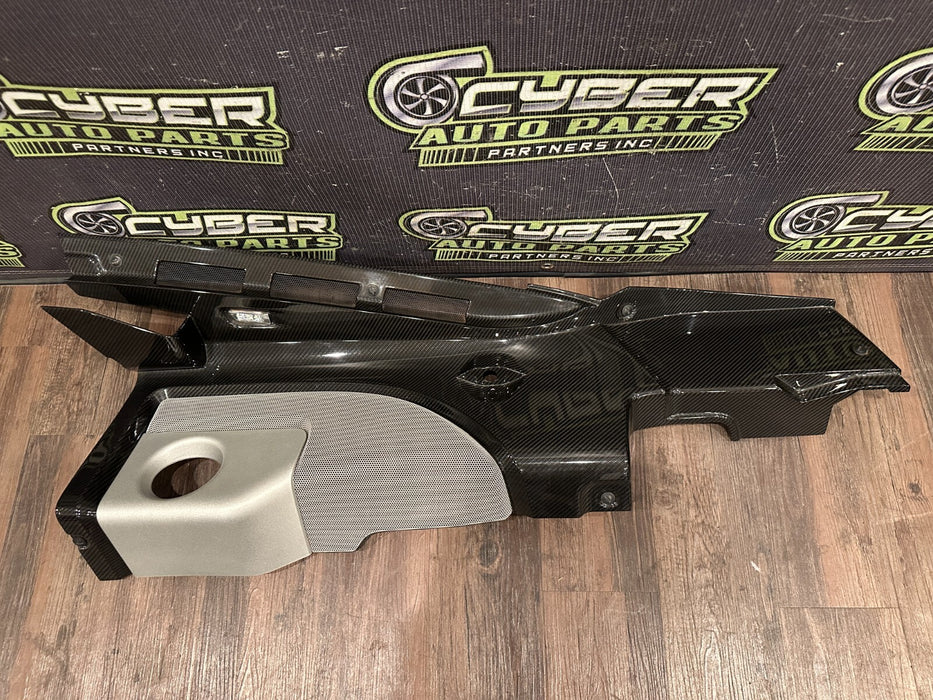 2014 AUDI R8 CARBON FIBER ENGINE BAY SET OEM (4 PC) INTAKE COVERS & SIDE PANELS